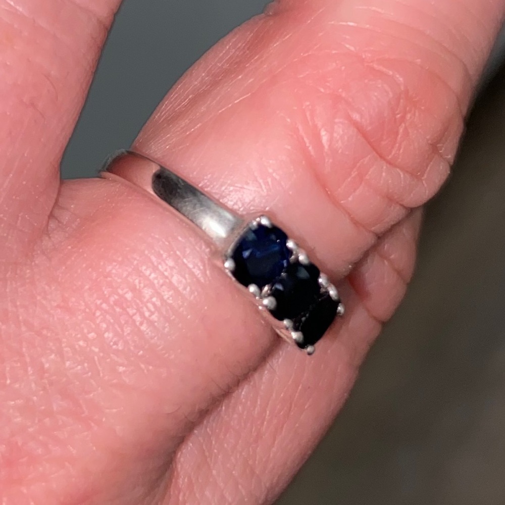 ❤️GIFTED❤️Limited Edition Blue Sapphire Sz 7 - Picture 3 of 16
